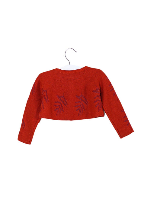 A Orange Cardigans from Marese in size 6-12M for girl. (Back View)