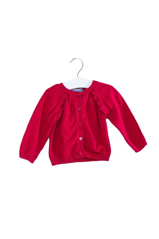 A Pink Cardigans from Jacadi in size 12-18M for girl. (Front View)