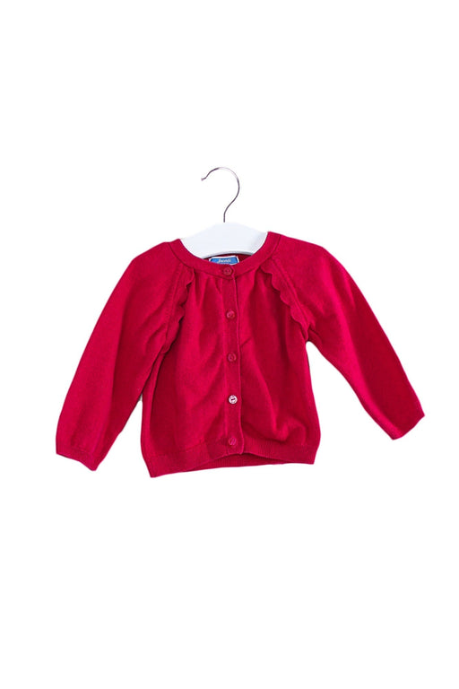 A Pink Cardigans from Jacadi in size 12-18M for girl. (Front View)