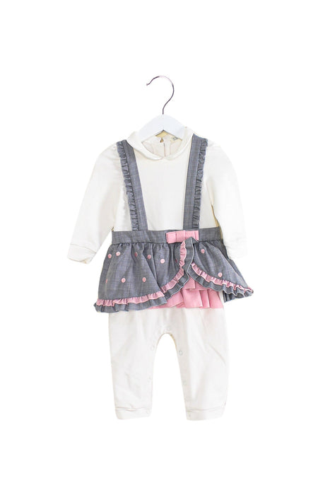 A White Long Sleeve Jumpsuits from Nicholas & Bears in size 12-18M for girl. (Front View)