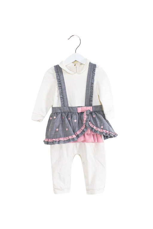 A White Long Sleeve Jumpsuits from Nicholas & Bears in size 12-18M for girl. (Front View)