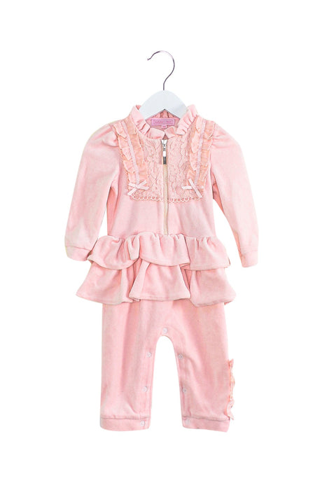A Pink Long Sleeve Jumpsuits from Nicholas & Bears in size 12-18M for girl. (Front View)