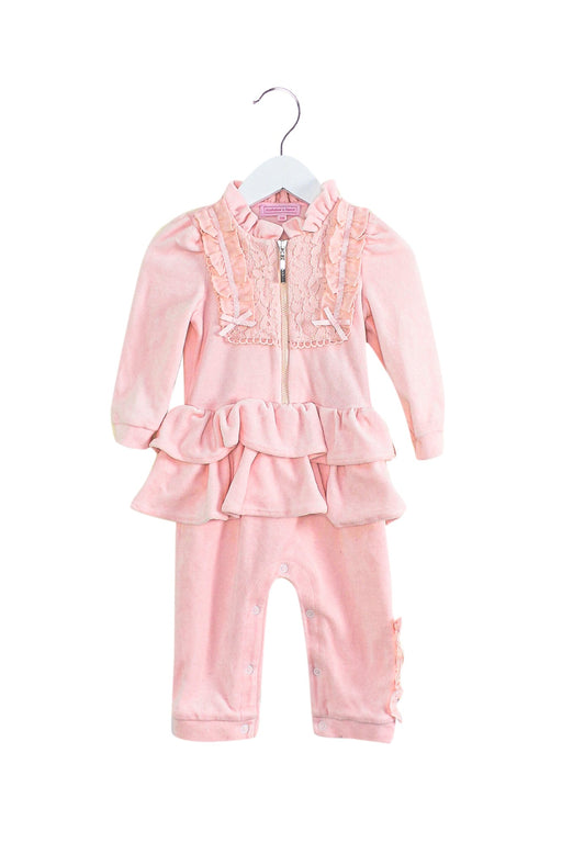 A Pink Long Sleeve Jumpsuits from Nicholas & Bears in size 12-18M for girl. (Front View)