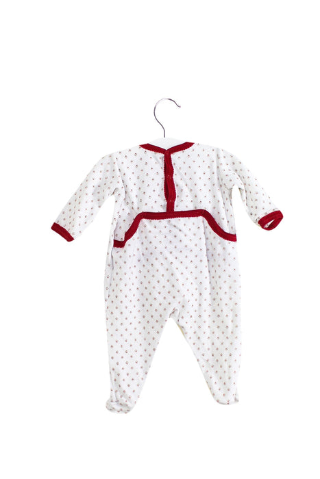 A White Long Sleeve Jumpsuits from Petit Bateau in size 3-6M for girl. (Back View)