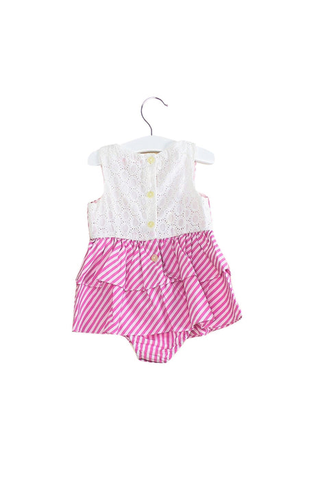 A Pink Sleeveless Bodysuits from Nicholas & Bears in size 12-18M for girl. (Back View)