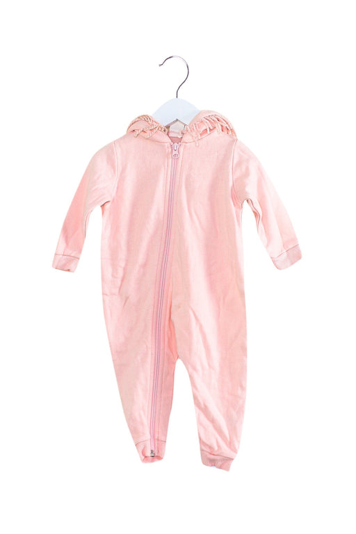A Pink Long Sleeve Jumpsuits from Seed in size 3-6M for girl. (Front View)