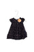 A Navy Short Sleeve Dresses from Pippa & Julie in size 6-12M for girl. (Front View)