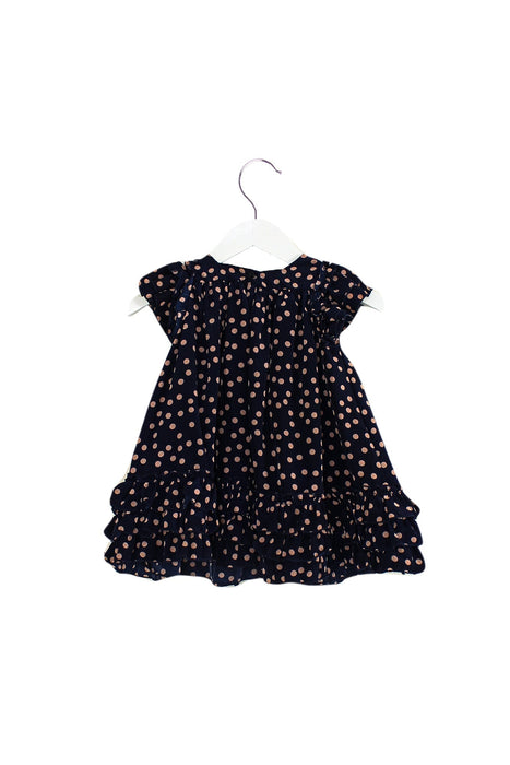 A Navy Short Sleeve Dresses from Pippa & Julie in size 6-12M for girl. (Back View)