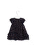 A Navy Short Sleeve Dresses from Pippa & Julie in size 6-12M for girl. (Back View)