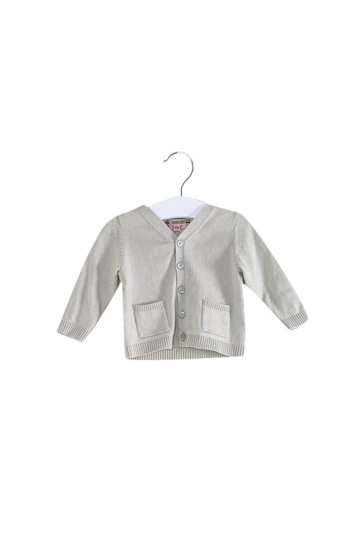 A Grey Cardigans from Bonpoint in size 3-6M for girl. (Front View)