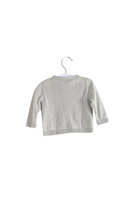 A Grey Cardigans from Bonpoint in size 3-6M for girl. (Back View)