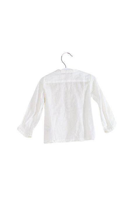 A Ivory Long Sleeve Tops from Bonpoint in size 3-6M for girl. (Back View)