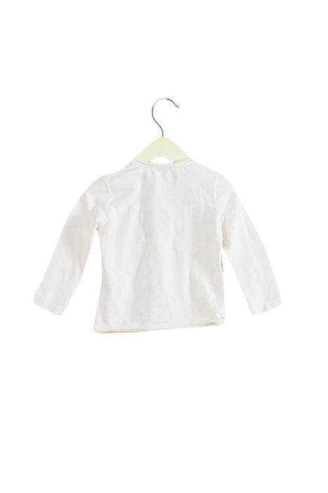 A White Long Sleeve Tops from Il Gufo in size 2T for girl. (Back View)