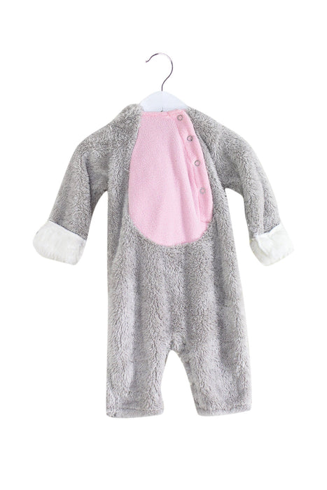 A Grey Long Sleeve Jumpsuits from Pottery Barn in size 0-3M for girl. (Front View)