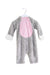 A Grey Long Sleeve Jumpsuits from Pottery Barn in size 0-3M for girl. (Front View)