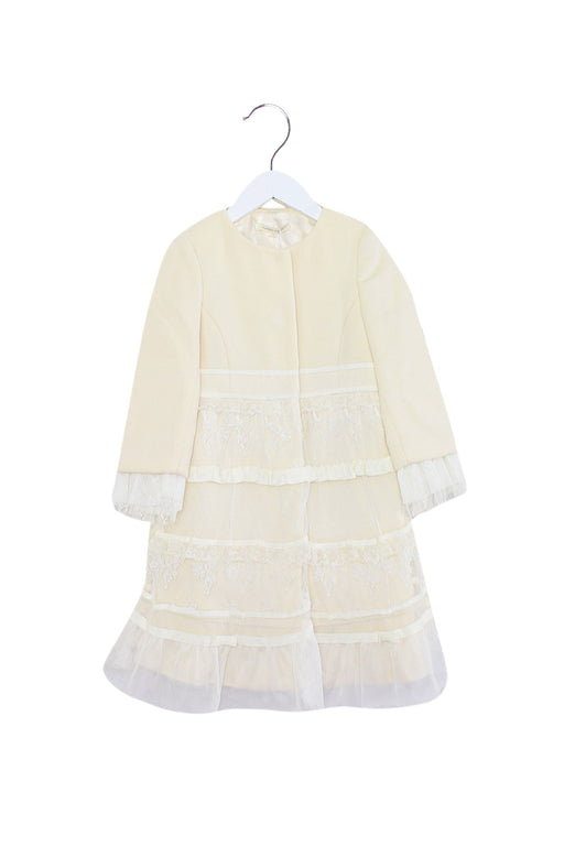 A Ivory Coats from Nicholas & Bears in size 3T for girl. (Front View)
