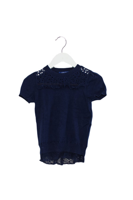 A Navy Knit Sweaters from Nicholas & Bears in size 4T for girl. (Front View)
