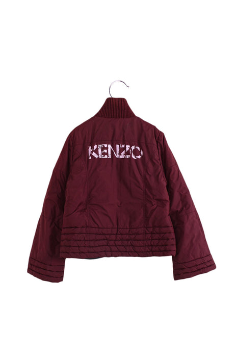 A Burgundy Puffer/Quilted Jackets from Kenzo in size 10Y for boy. (Back View)