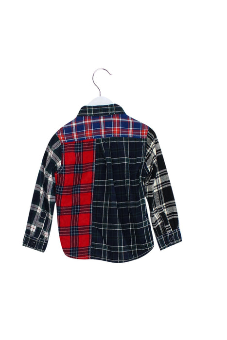 A Navy Shirts from Miki House in size 2T for boy. (Back View)