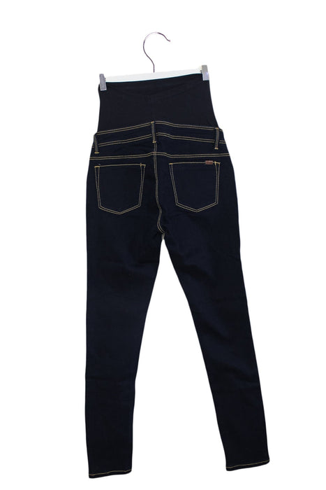 A Navy Jeans from Bandia in size S for maternity. (Back View)