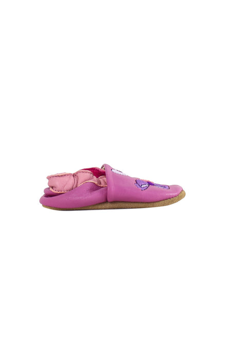 A Purple Boots & Booties from Bellamy in size 0-3M for girl. (Front View)