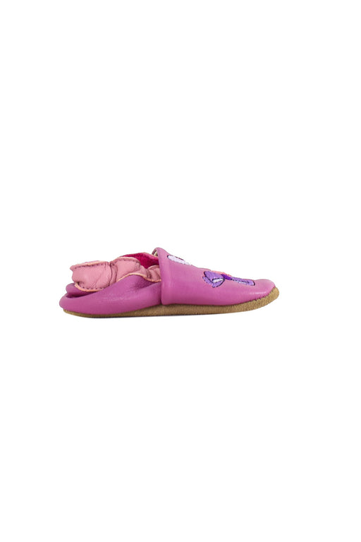 A Purple Boots & Booties from Bellamy in size 0-3M for girl. (Front View)