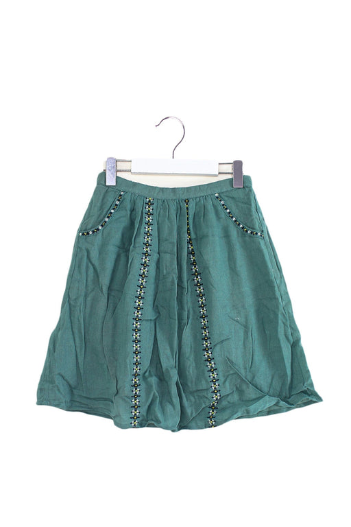 A Teal Short Skirts from Bonheur du Jour in size 8Y for girl. (Front View)