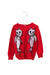 A Red Knit Sweaters from Lovie by Mary J in size 12-18M for girl. (Front View)