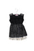 A Black Sleeveless Dresses from Lovie by Mary J in size 12-18M for girl. (Front View)