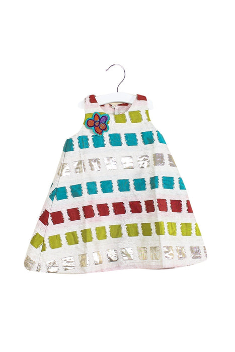 A Beige Sleeveless Dresses from Lovie by Mary J in size 12-18M for girl. (Front View)