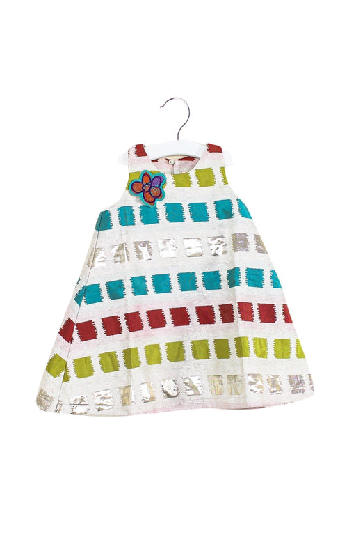 A Beige Sleeveless Dresses from Lovie by Mary J in size 12-18M for girl. (Front View)