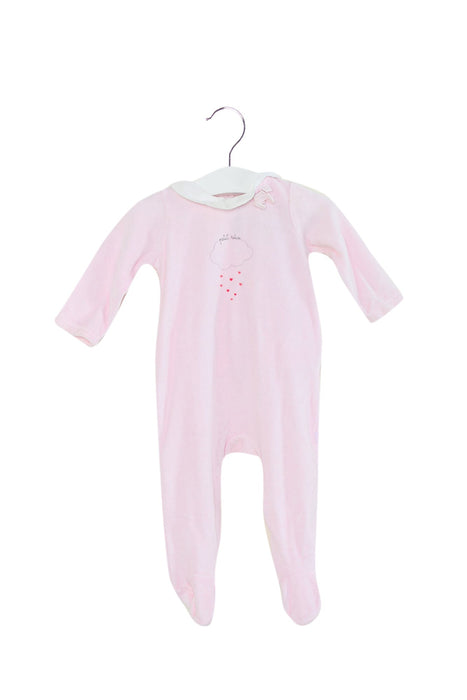 A Pink Long Sleeve Jumpsuits from Jacadi in size 3-6M for girl. (Front View)