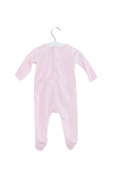 A Pink Long Sleeve Jumpsuits from Jacadi in size 3-6M for girl. (Back View)