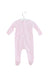 A Pink Long Sleeve Jumpsuits from Jacadi in size 3-6M for girl. (Back View)