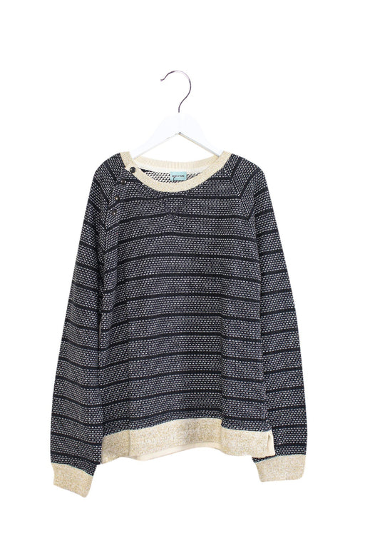 A Grey Knit Sweaters from Mini A Ture in size 4T for girl. (Front View)