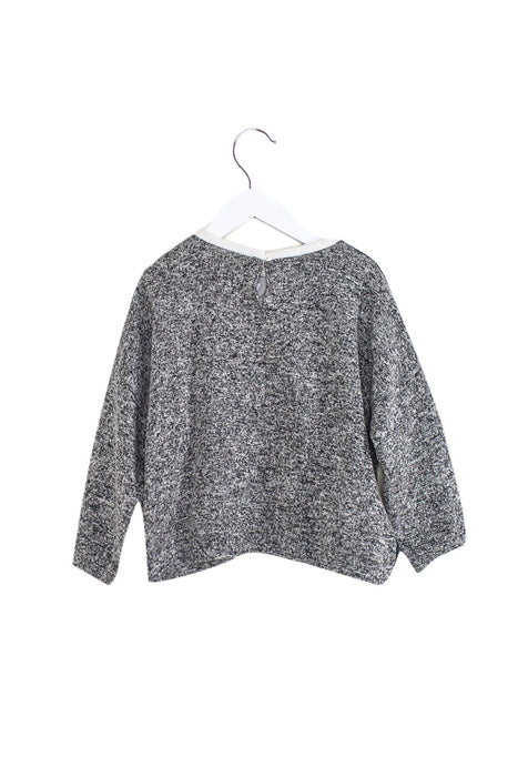 A Grey Knit Sweaters from Venera Arapu in size 6T for girl. (Back View)