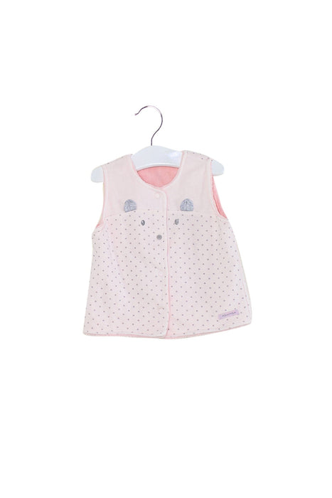 A Pink Vests from Absorba in size 18-24M for girl. (Front View)