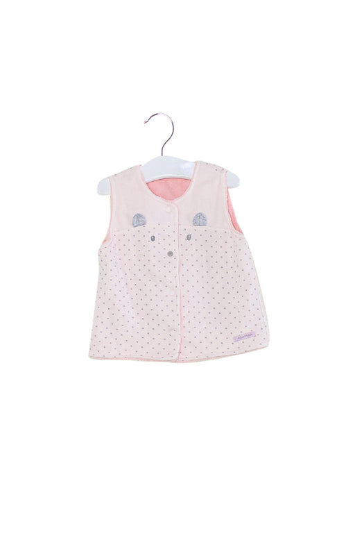 A Pink Vests from Absorba in size 18-24M for girl. (Front View)