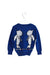A Blue Knit Sweaters from Lovie by Mary J in size 12-18M for girl. (Back View)