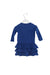 A Blue Long Sleeve Dresses from Petit Bateau in size 6-12M for girl. (Back View)
