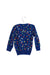 A Blue Knit Sweaters from Lovie by Mary J in size 12Y for girl. (Back View)