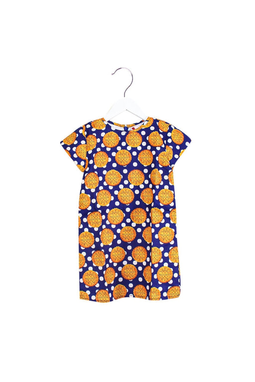 A Blue Short Sleeve Dresses from Lovie by Mary J in size 2T for girl. (Front View)