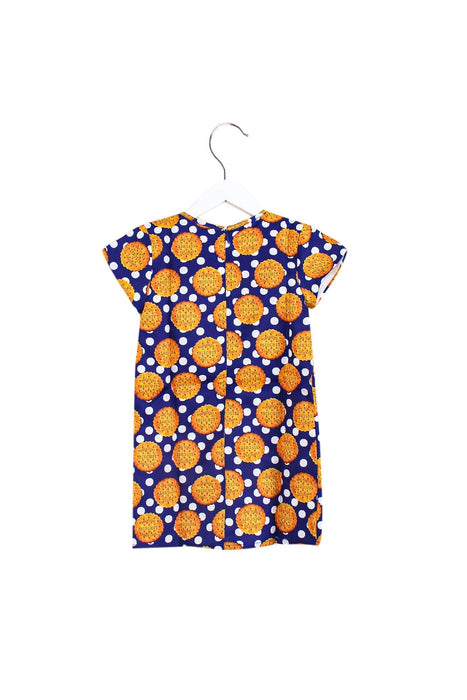 A Blue Short Sleeve Dresses from Lovie by Mary J in size 2T for girl. (Back View)