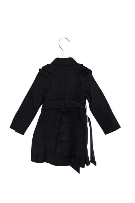 A Black Coats from Lovie by Mary J in size 2T for girl. (Back View)