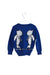 A Blue Knit Sweaters from Lovie by Mary J in size 2T for girl. (Back View)