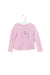 A Pink Long Sleeve Tops from Why and 1/2 in size 2T for girl. (Front View)