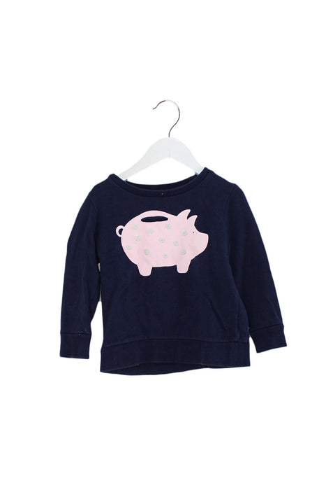 A Navy Crewneck Sweatshirts from Seed in size 3T for girl. (Front View)