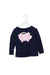 A Navy Crewneck Sweatshirts from Seed in size 3T for girl. (Front View)