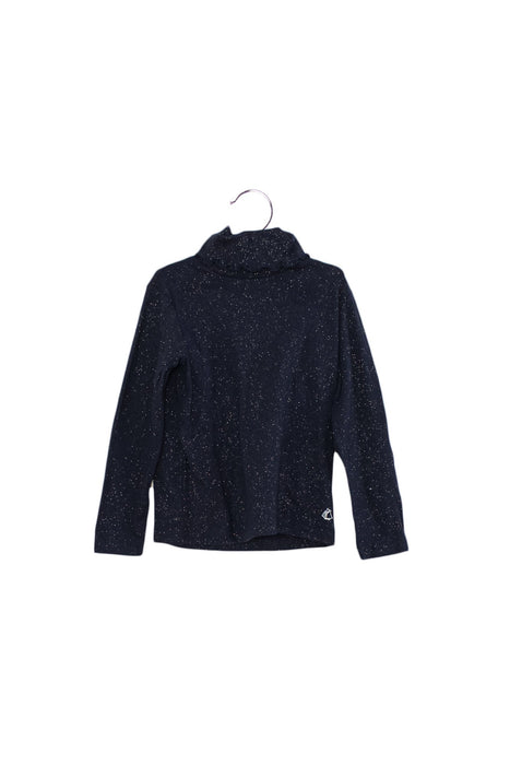 A Navy Long Sleeve Tops from Petit Bateau in size 4T for girl. (Front View)