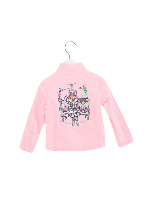 A Pink Zippered Sweatshirts from Poivre Blanc in size 2T for girl. (Back View)
